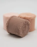 Sheer Raw Edge Chiffon Ribbon (6.4m)