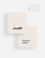 Siempre Folded Place Cards