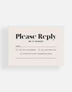 Siempre Reply Card