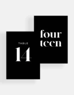 Siempre Table Numbers