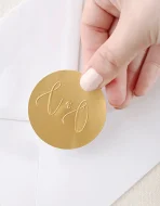 Round Certificate Embossing Stickers (120 Pack)