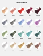Mini Silk Finish Decorative Tassels (5 Pack) - Image 12