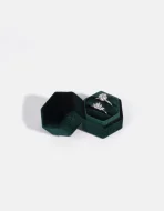 Velvet Hexagonal Ring Box - Image 10