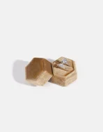 Velvet Hexagonal Ring Box - Image 12