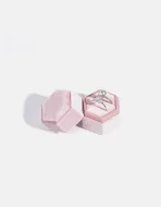 Velvet Hexagonal Ring Box - Image 4