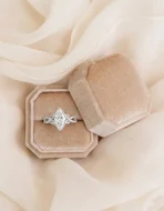 Velvet Octagonal Ring Box