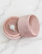 Velvet Round Ring Box