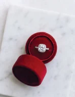 Velvet Round Ring Box - Image 2