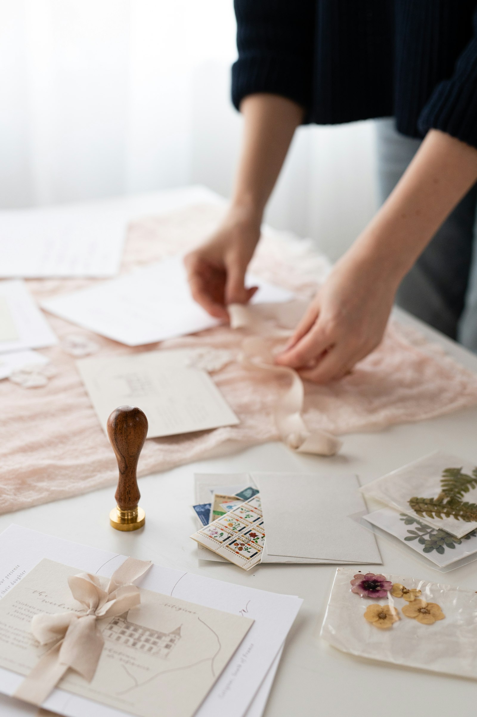 Hand-crafting bespoke stationery
