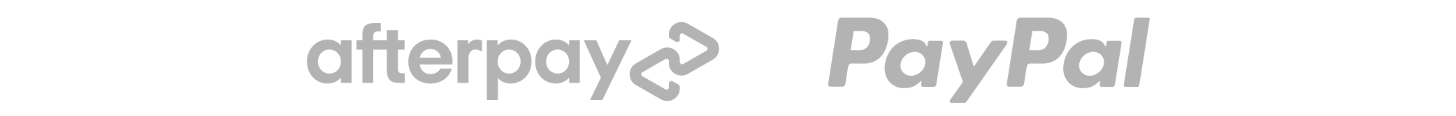 Payment methods — Afterpay, PayPal Afterpay and PayPal accepted